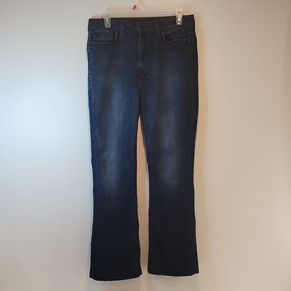 Joe's Jeans Mid Rise Boot Cut Dark Wash Blue Jeans Women's Sz W 28 EUC NICE! - Picture 5 of 16